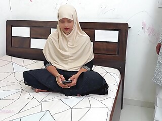 Sexy Komal Hijabi Rides Cock with Hairy Pussy